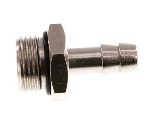 G 3/8'' Male x 8mm Nickel plated Brass Hose barb with NBR Seal 30 Bar [2 Pieces]