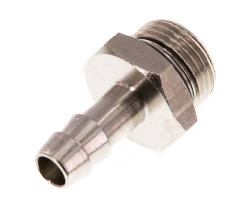 G 3/8'' Male x 8mm Nickel plated Brass Hose barb with NBR Seal 30 Bar [2 Pieces]
