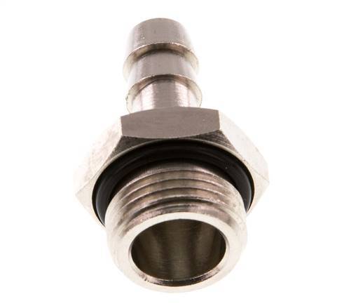 G 3/8'' Male x 8mm Nickel plated Brass Hose barb with NBR Seal 30 Bar [2 Pieces]