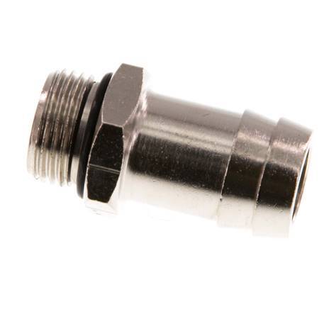 G 3/8'' Male x 16mm Nickel plated Brass Hose barb with NBR Seal 30 Bar [2 Pieces]