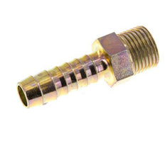 G 1/2'' Macho x 13mm Acero zincado Lengüeta de manguera 25 Bar
