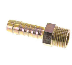 G 1/2'' Macho x 13mm Acero zincado Lengüeta de manguera 25 Bar