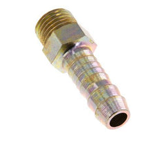 G 1/4'' Male x 9mm Zinc plated Steel Hose barb 25 Bar [2 Pieces]