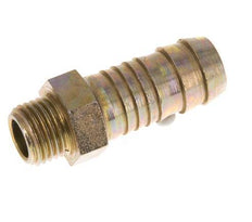 G 1/4'' Male x 13mm Zinc plated Steel Hose barb 25 Bar [2 Pieces]