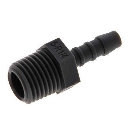 R 1/4'' Male x 5mm PA 6 Hose barb 10 Bar [5 Pieces]