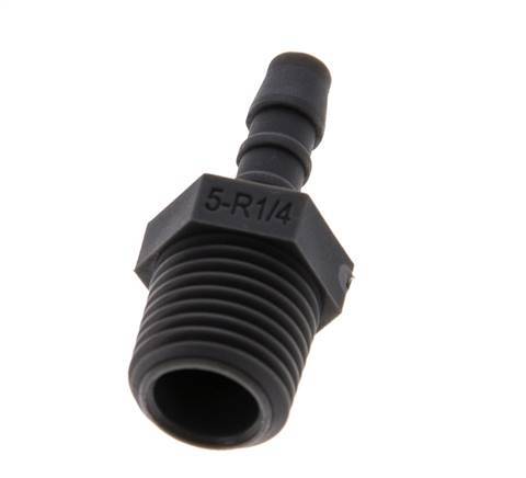 R 1/4'' Male x 5mm PA 6 Hose barb 10 Bar [5 Pieces]