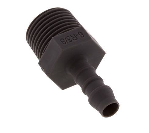 R 3/8'' Male x 6mm PA 6 Hose barb 10 Bar [10 Pieces]