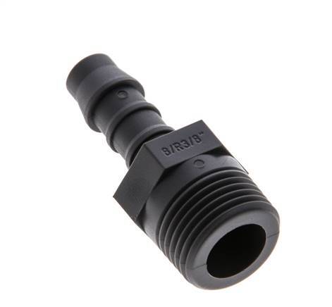 R 3/8'' Male x 8mm PA 6 Hose barb 10 Bar [10 Pieces]