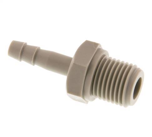 G 1/4'' Male x 4mm Polypropylene (PP) Hose barb 10 Bar [2 Pieces]