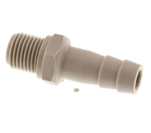 G 1/4'' Male x 10mm Polypropylene (PP) Hose barb 10 Bar