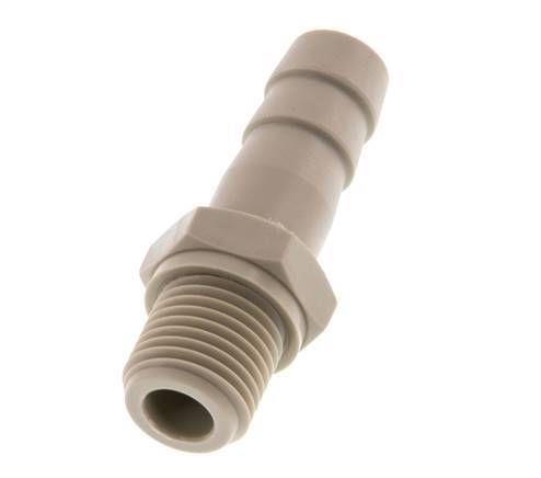 G 1/4'' Male x 10mm Polypropylene (PP) Hose barb 10 Bar