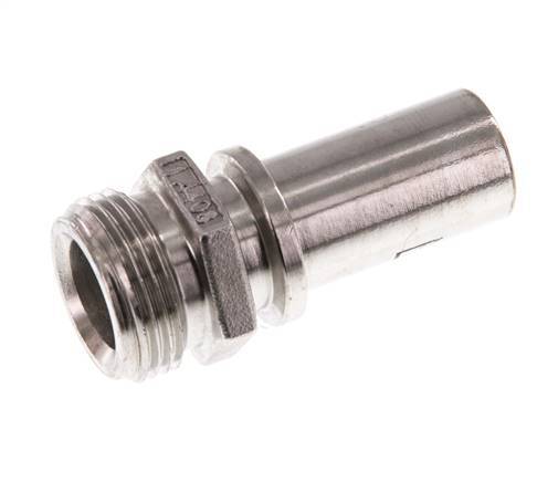 G 3/4'' Macho x 19mm Llave de manguera de acero inoxidable con collarín de seguridad DIN 2817