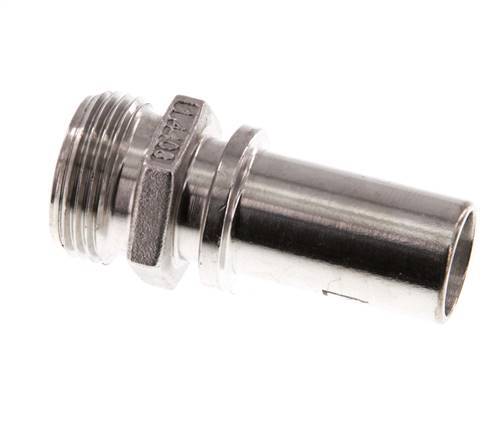 G 3/4'' Macho x 19mm Llave de manguera de acero inoxidable con collarín de seguridad DIN 2817