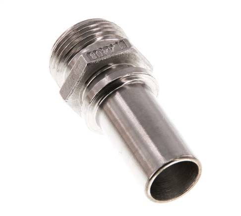 G 3/4'' Macho x 19mm Llave de manguera de acero inoxidable con collarín de seguridad DIN 2817