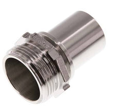 G 1 1/4'' Macho x 32mm Llave de manguera de acero inoxidable con collarín de seguridad DIN 2817