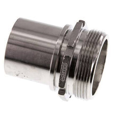 G 2'' Macho x 50mm Llave de manguera de acero inoxidable con collarín de seguridad DIN 2817