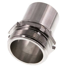 G 2'' Macho x 50mm Llave de manguera de acero inoxidable con collarín de seguridad DIN 2817