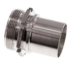 G 2'' Macho x 50mm Llave de manguera de acero inoxidable con collarín de seguridad DIN 2817