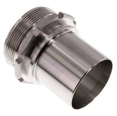 G 2 1/2'' Macho x 63mm Llave de manguera de acero inoxidable con collarín de seguridad DIN 2817