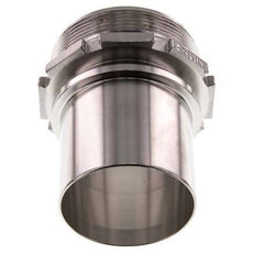 G 2 1/2'' Macho x 63mm Llave de manguera de acero inoxidable con collarín de seguridad DIN 2817