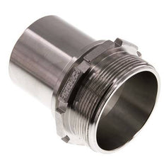 G 2 1/2'' Macho x 63mm Llave de manguera de acero inoxidable con collarín de seguridad DIN 2817