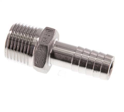 R 1/2'' Macho x 13mm Llave de manguera de acero inoxidable 16 Bar