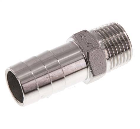 R 1/2'' Macho x 19mm Llave de manguera de acero inoxidable 16 Bar