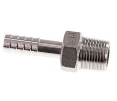 R 3/8'' Macho x 9mm Llave de manguera de acero inoxidable 16 Bar