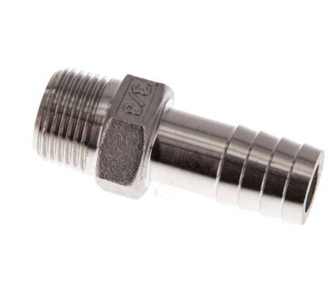 R 3/8'' Macho x 13mm Llave de manguera de acero inoxidable 16 Bar