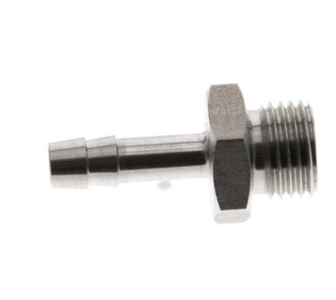 G 1/4'' Macho x 6mm Llave de manguera de acero inoxidable 40 Bar