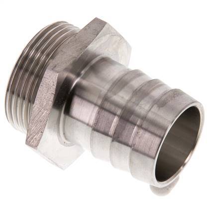 G 1 1/4'' Macho x 32mm Llave de manguera de acero inoxidable 40 Bar