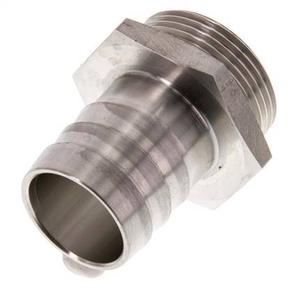 G 1 1/4'' Macho x 32mm Llave de manguera de acero inoxidable 40 Bar