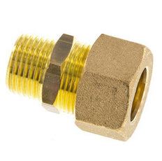 R 1/2'' Male x 18mm Brass Straight Compression Fitting 67 Bar DIN EN 1254-2