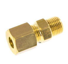 R 1/8'' Male x 6mm Brass Straight Compression Fitting 150 Bar DIN EN 1254-2 [2 Pieces]