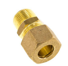 R 3/8'' Male x 12mm Brass Straight Compression Fitting 75 Bar DIN EN 1254-2