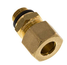 G 1/4'' Macho x 12mm Racor de compresión recto de latón con junta PA 75 Bar DIN EN 1254-2
