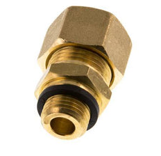 G 1/4'' Macho x 12mm Racor de compresión recto de latón con junta PA 75 Bar DIN EN 1254-2