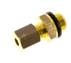 G 1/8'' Male x 4mm Brass Straight Compression Fitting with PA Seal 150 Bar DIN EN 1254-2 [2 Pieces]