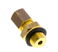 G 1/8'' Male x 4mm Brass Straight Compression Fitting with PA Seal 150 Bar DIN EN 1254-2 [2 Pieces]