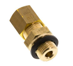 G 1/8'' Macho x 5mm Racor de compresión recto de latón con junta PA 150 Bar DIN EN 1254-2