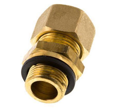 G 3/8'' Macho x 12mm Racor de compresión recto de latón con junta PA 75 Bar DIN EN 1254-2