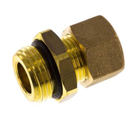 G 1/2'' Macho x 12mm Racor de compresión recto de latón con junta NBR 75 Bar DIN EN 1254-2