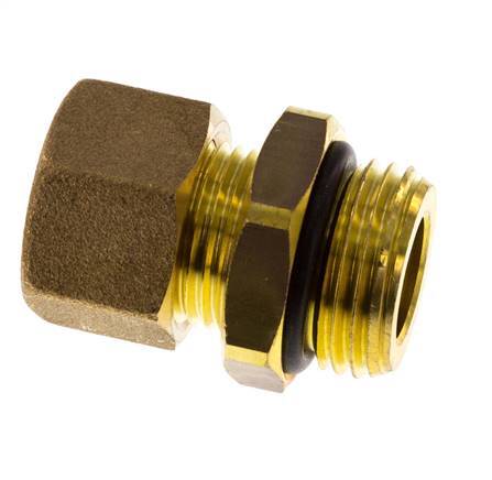 G 1/2'' Macho x 12mm Racor de compresión recto de latón con junta NBR 75 Bar DIN EN 1254-2