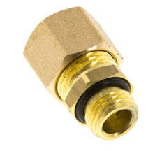 G 1/4'' Macho x 10mm Racor de compresión recto de latón con junta NBR 95 Bar DIN EN 1254-2