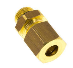 G 1/8'' Male x 6mm Brass Straight Compression Fitting with NBR Seal 150 Bar DIN EN 1254-2 [2 Pieces]