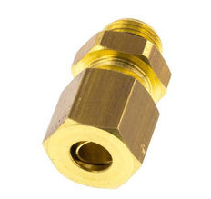 G 1/8'' Male x 6mm Brass Straight Compression Fitting with NBR Seal 150 Bar DIN EN 1254-2 [2 Pieces]