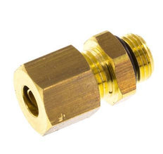G 1/8'' Male x 6mm Brass Straight Compression Fitting with NBR Seal 150 Bar DIN EN 1254-2 [2 Pieces]