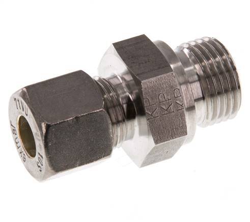 G 1/2'' Macho x 10S Racor de compresión recto de acero inoxidable 630 Bar DIN 2353