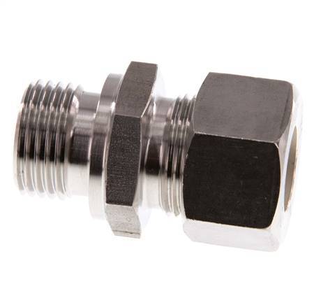 G 1/2'' Macho x 15L Racor de compresión recto de acero inoxidable 315 Bar DIN 2353