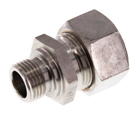 G 1/2'' Macho x 22L Racor de compresión recto de acero inoxidable 160 Bar DIN 2353